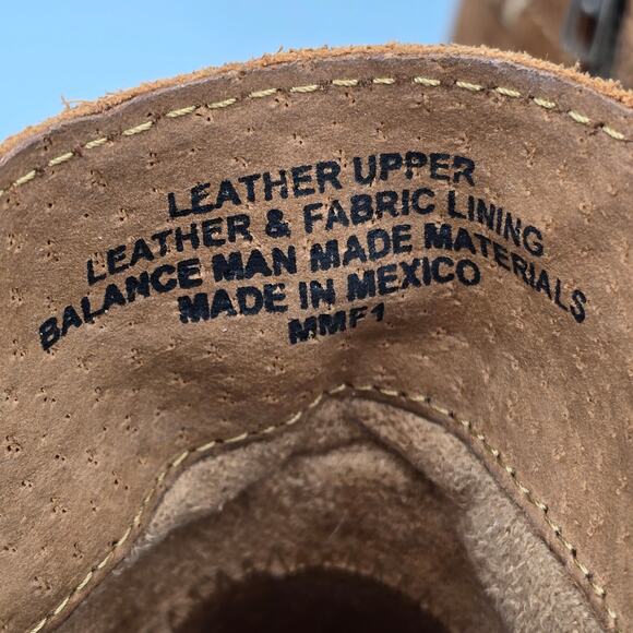 Born Calyn Boots Womens 10 M Brown Suede Leather Lace Up Side Zip Ankle Booties - Picture 8 of 8